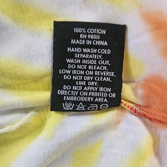 Hustle Gange Tie Die‎ Unisex Knit 100% Cotton Mens Shirt With Bear Logo Large - Picture 10 of 10